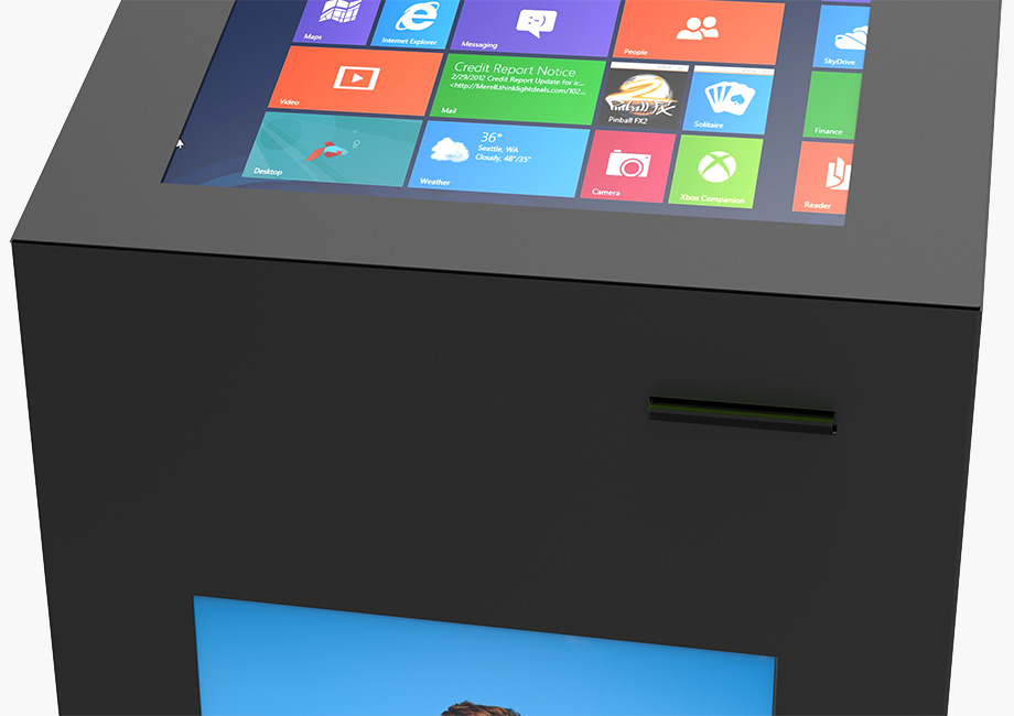 Ecran et imprimante de la Borne tactile Touch XL Plus Print